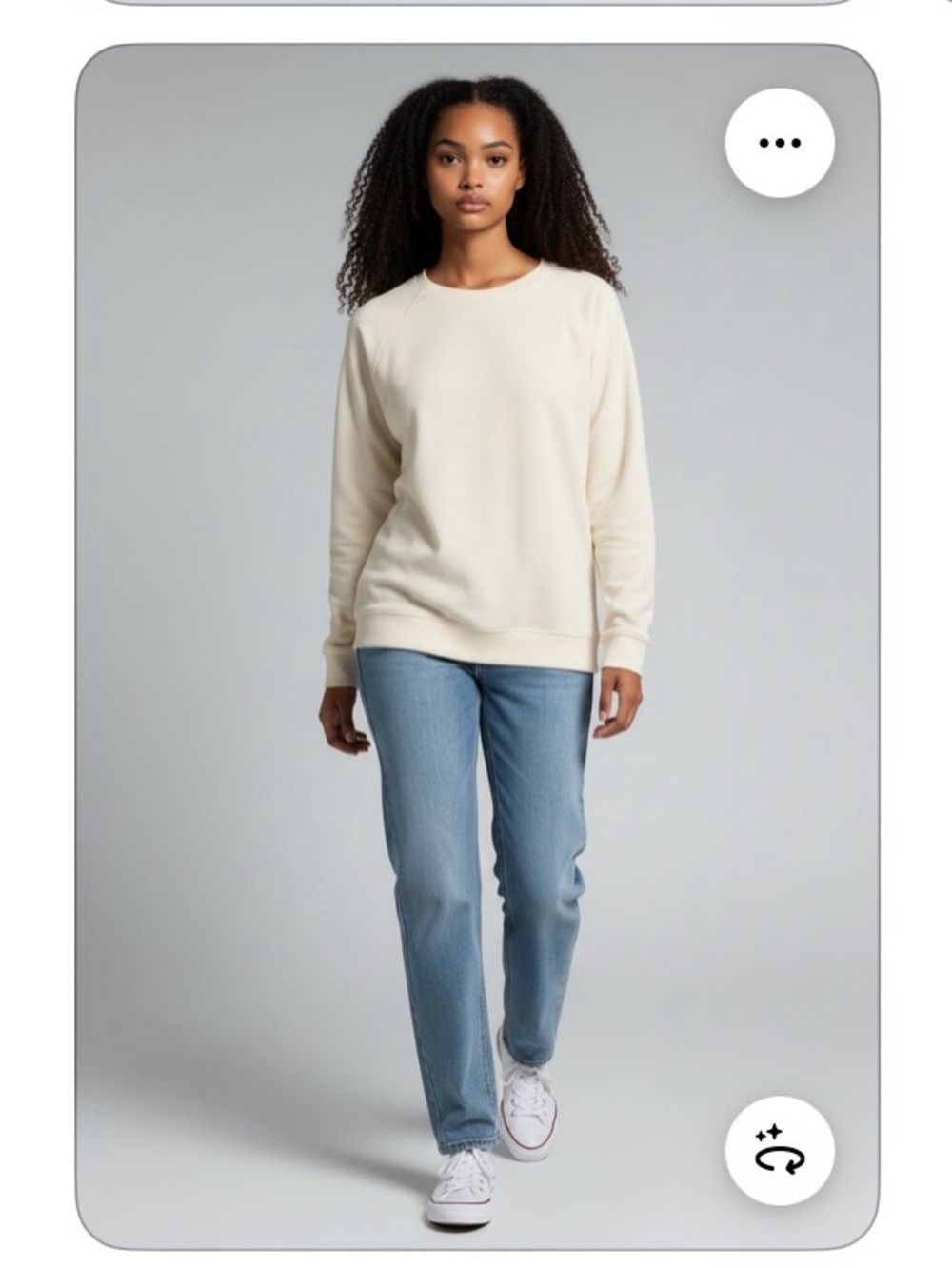 stars above Cream Crewneck Sweatshirt